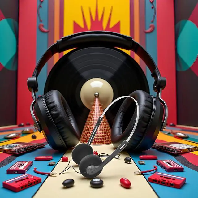 Alt view image 2 of 6 - Black Retro Over-Ear Earphones,Mini Stereo Lightweight Headphones with Cord,Hi-Fi Stereo Earphone Headset,80s 90s Vintage Headset Wired, Headphones and Earbuds