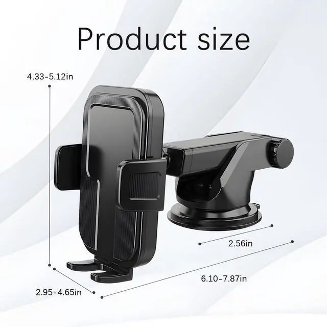 Alt view image 2 of 18 - SOEWIOU Car Cell Phone Mount, Rotatable Vehicle Air Vent Cellphone Holder with Suction Cup Base, Hands Free Automotive Smartphones Bracket Accessories, Universal for SUV, Sedan, Truck