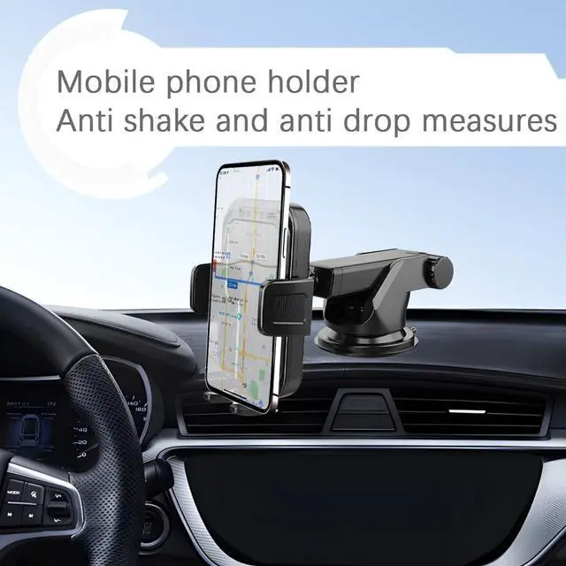 Alt view image 3 of 18 - SOEWIOU Car Cell Phone Mount, Rotatable Vehicle Air Vent Cellphone Holder with Suction Cup Base, Hands Free Automotive Smartphones Bracket Accessories, Universal for SUV, Sedan, Truck