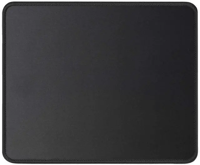 Main image of Mouse Pad with Non-Slip Rubber Base, Premium-Textured & Washable Computer Mousepad with Stitched Edges, Mouse Pads for Computers, Laptop, Gaming, Office & Home, 10.2 x 8.3 in, Black