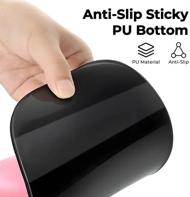 Alt view image 2 of 14 - SOEWIOU Mouse Pad with Gel Wrist Support, Office Decor for Women, Lycra Surface Smooth Control, Non Slip PU Base, Ergonomic Portable Mousepad for Travel, Laptop, Desk Accessories