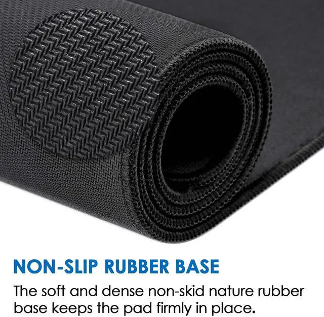 Alt view image 4 of 20 - RGB Extended Gaming Mouse Pad, 35.4 x 15.7 Inch Desk Mat with Stitched Edges, Micro-Weave Surface, Non-Slip Rubber Base, Water-Resistant Coating - OEM