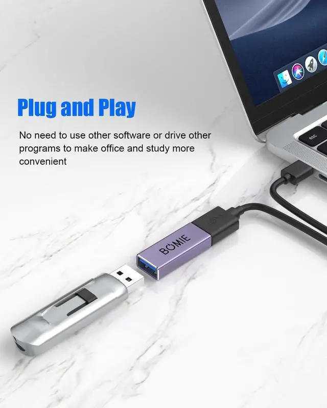 Alt view image 5 of 7 - USB Female to Female Adapter 2 Pack USB 3.0 Type-A Female to Female Extension Adapter Connector 5Gbps Data Transfer and Charging for Connecting Extension Two USB-A Male Ends Cable Purple
