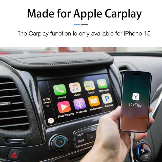 Alt view image 2 of 7 - 1.5FT Short IPhone 17/17E/16/16E/15 Woven Cable USB A to USB C CarPlay Charger Cable for iPhone 15 16 17 Pro Max Plus/Air iPad 10th Gen iPad Pro 12.9/11 Air 5th/4th Gen Mini 6th Charging Cord