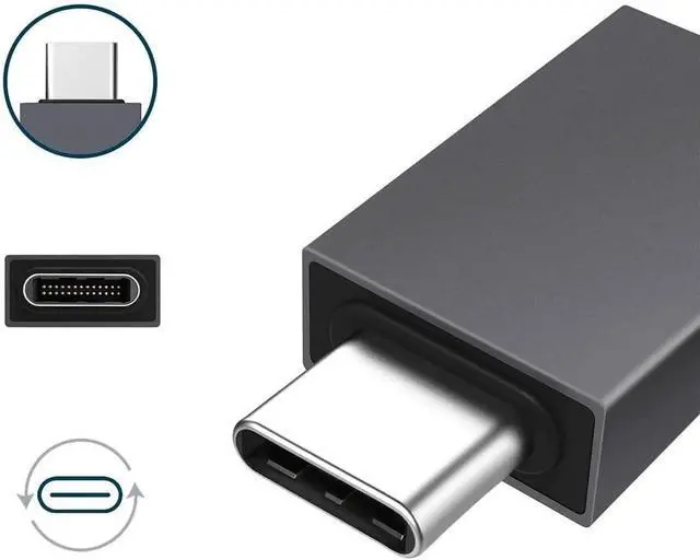 Alt view image 4 of 6 - USB C to Micro USB Adapter Type C Female to Micro USB Male Convert Connector Support Charge Data Sync Compatible with Galaxy S7 S7 Edge Nexus 5 6 and Micro USB Devices 2pcs