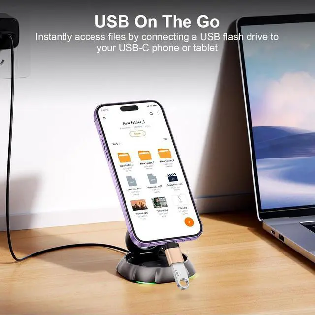 Alt view image 3 of 7 - USB C Male to USB 3.0 Female Adapter 5Pack OTG Adapter for Moto G Power G Play 2026 G 5G G Stylus Edge 70 60 50 40 Pro Razr 60 50 Ultra One 5G UW Ace Galaxy Google Pixel
