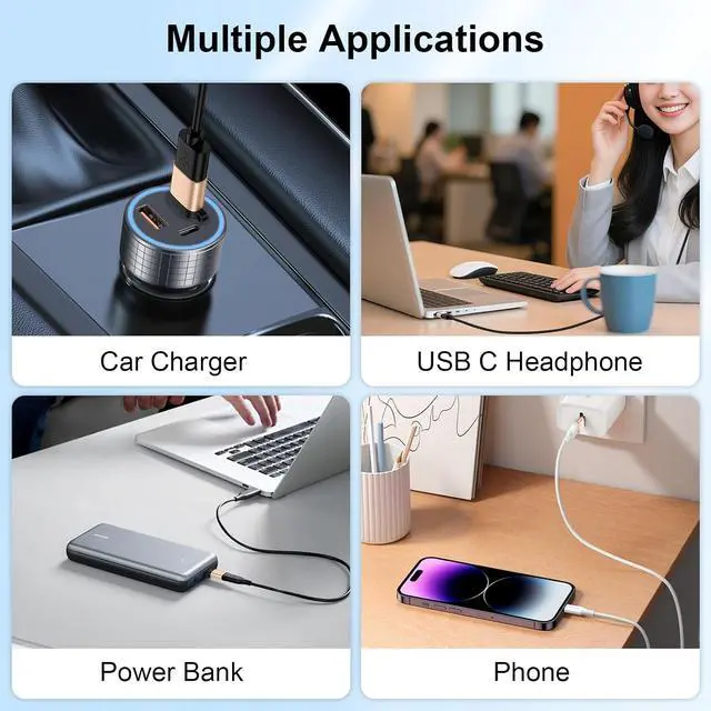 Alt view image 6 of 7 - USB C Male to USB 3.0 Female Adapter 5Pack OTG Adapter for Moto G Power G Play 2026 G 5G G Stylus Edge 70 60 50 40 Pro Razr 60 50 Ultra One 5G UW Ace Galaxy Google Pixel