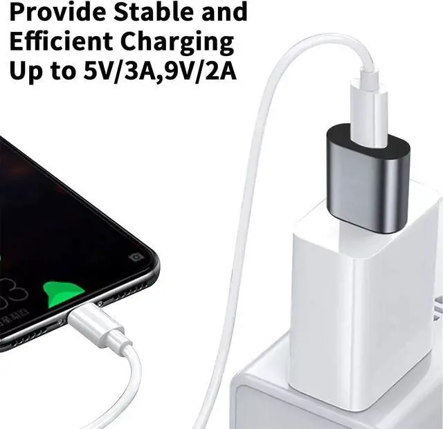 Alt view image 3 of 7 - 10GB USB 3.1 Male to USB C Female Adapter Bi-Directional Type C Female to Type A Male Adapter Suitable for PC Laptop Smartphones Power Bank Tablets (Grey 2-Pack)