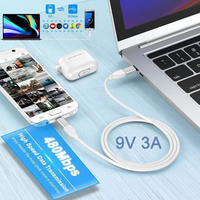 Alt view image 3 of 7 - USB C to Micro USB Adapter 4Pack USB-C Female to Micro USB Male Adapter Connector 3A Fast Charging & Data Sync for Galaxy S7 S6 Edge A02 A01 A10 A10s J7 S5 J3 Note 5 4 Micro USB Devices