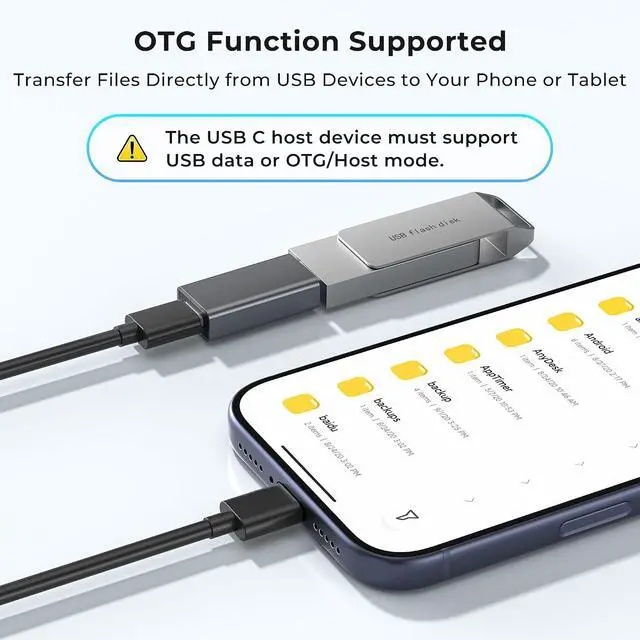 Alt view image 5 of 7 - USB C Female to USB Female Adapter Type C to Type A 3.2 Converter 3 Pack 10Gbps OTG Data Transfer Connector for iPhone17 17e 16 Mac Laptops Tablets Galaxy S26 USB A Peripherals