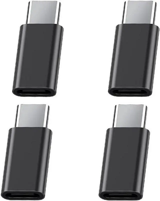 Main image of Replacement for Galaxy S22 S21 S20 S10 S8 Plus USB C Adapter (4-Pack) Micro USB to USB Type C Fast Charging Connector