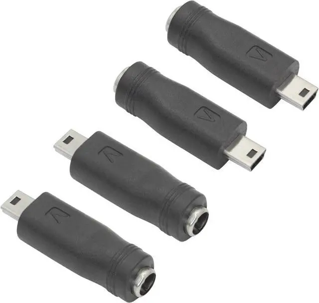 Main image of DC 5.5mm x 2.1mm to Mini USB Adapter 5V DC 5521 Female to Mini USB Male Plug Convert Connector Power (4Pcs)