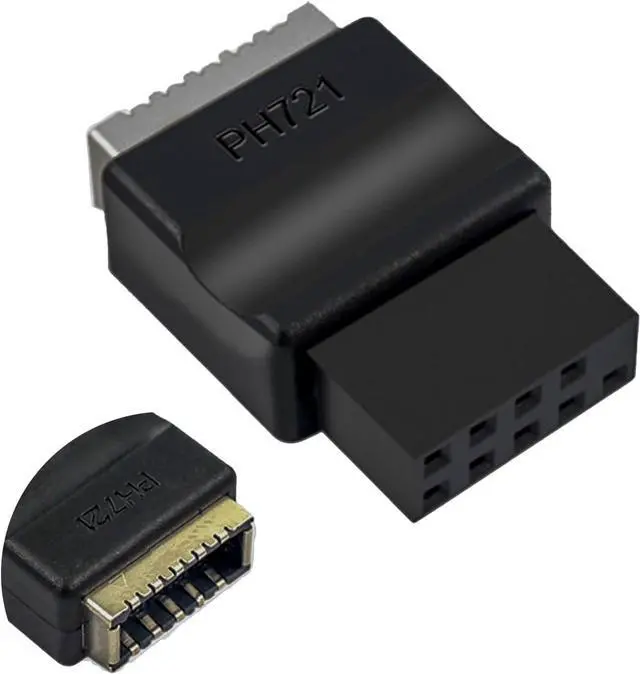 Main image of USB 2.0 9Pin to Type-E Motherboard Header Extension Adapter USB 9-Pin Female to Type E Female Front Connector Converter