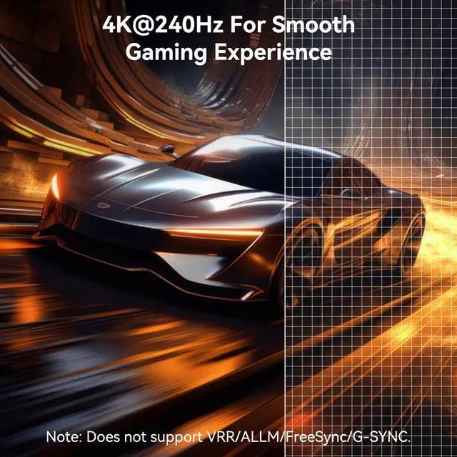 Alt view image 5 of 7 - DisplayPort 1.4 to HDMI 2.1 Adapter 8K@60Hz/4K@240Hz/1080P@480Hz Unidirectional DP Computer to HDMI Monitor High-Spec Converter for Gaming Monitor TV