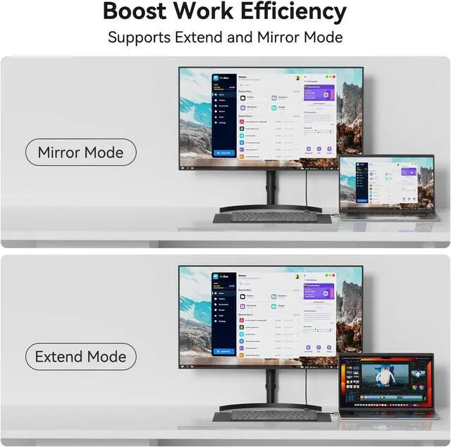 Alt view image 7 of 7 - DisplayPort 1.4 to HDMI 2.1 Adapter 8K@60Hz/4K@240Hz/1080P@480Hz Unidirectional DP Computer to HDMI Monitor High-Spec Converter for Gaming Monitor TV