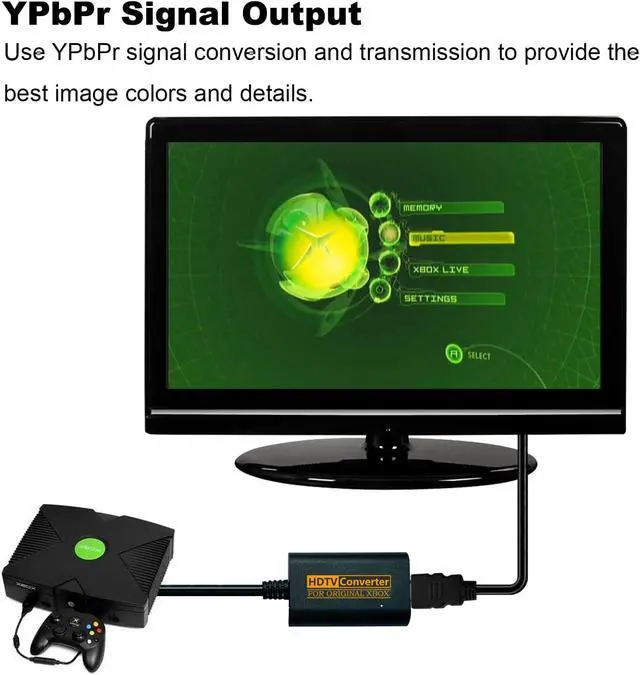 Alt view image 2 of 5 - HDMI Adapter Converter for Original Xbox Console