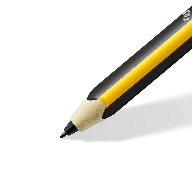 Alt view image 3 of 7 - Noris Jumbo Digital Stylus Pen: No Charging EMR Palm Rejection 4.096 Pressure Levels Hexagonal Shape Natural Writing and Drawing on Touchscreen Tablet Laptop Phone