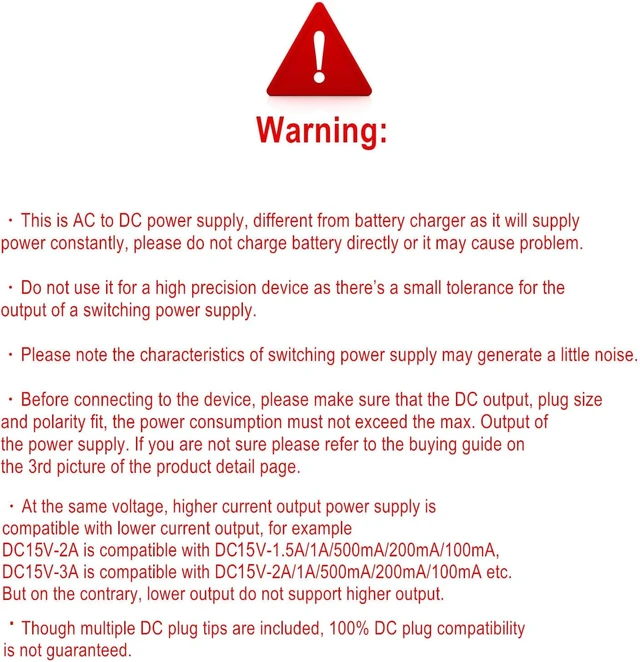 Alt view image 5 of 7 - Universal 15V Power Supply 2A 3A with 11 DC Plug Tips AC to DC15Volt 2.5A 2A 1.5A 1A Switching Power suppply Cord Adapter PSU Transformer for LCD Monitor Vacuum Cleaner Speaker DC15V Electronics