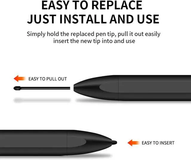 Alt view image 7 of 7 - HAOZEE EMR Stylus Compatible with Remarkable 2 Pen with Eraser 4096 Pressure Level Sensitivity Palm Recognition Digital Pen Marker Plus Compatible Kindle Scribe Tablet Pen