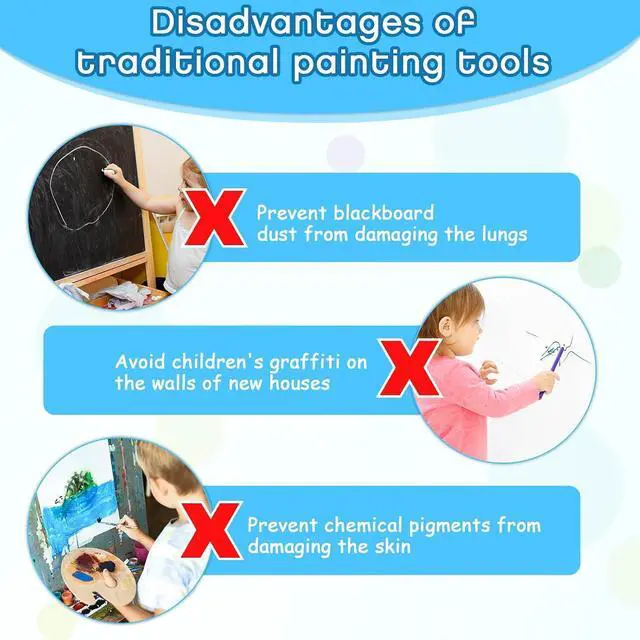 Alt view image 3 of 7 - 6 Pcs LCD Writing Tablet Pen Replacement for Kids Drawing Tablet Doodle Board Kids Stylus Pen for Drawing Pad 3 Colors