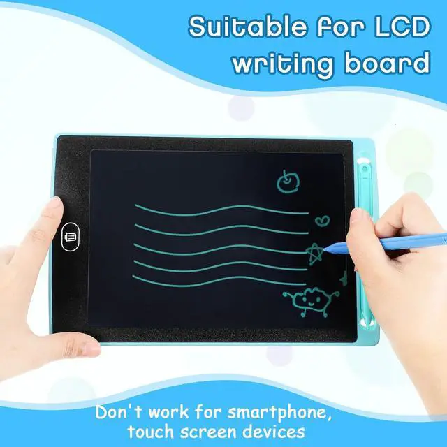 Alt view image 4 of 7 - 6 Pcs LCD Writing Tablet Pen Replacement for Kids Drawing Tablet Doodle Board Kids Stylus Pen for Drawing Pad 3 Colors