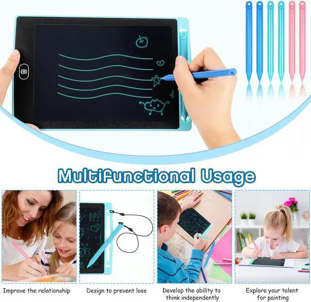 Alt view image 7 of 7 - 6 Pcs LCD Writing Tablet Pen Replacement for Kids Drawing Tablet Doodle Board Kids Stylus Pen for Drawing Pad 3 Colors