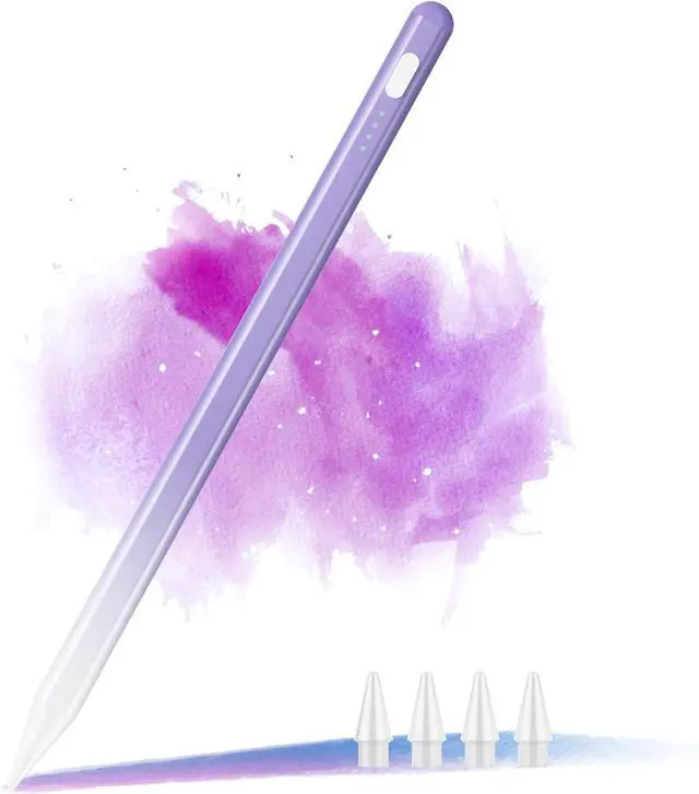 Main image of Stylus Pen for iPad 9th & 10th Generation Battery Indicators Pencil with Palm Rejection Tilt Sensitivity Pen for 2018-2025 iPad 10/9/8/7/6th Pro 12.9/11/13 M4 Mini 5/6 Air 3/4/5/M2