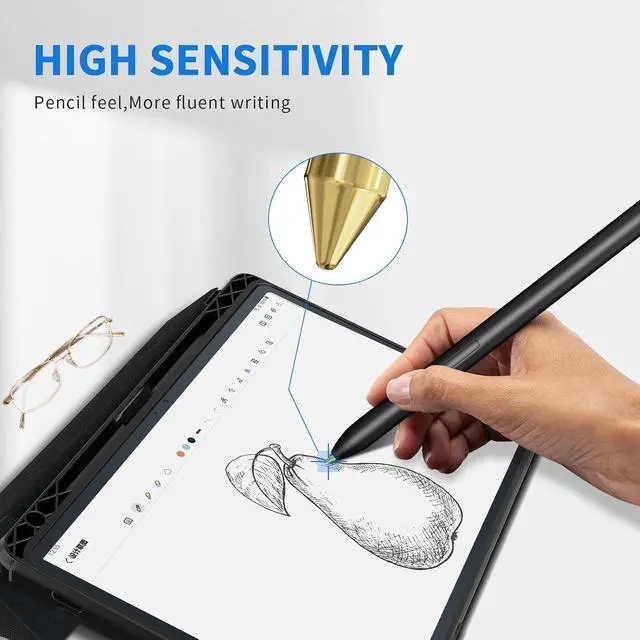 Alt view image 5 of 7 - 13 PCS Copper Metal Tips/Nibs Replacement for Galaxy S10/S9/S8/S7/S6 Note S22/S23/S24 Ultra S Pen Pencil Tips fits for Remarkable 2 EMR Pen/Kindle Scribe Pen (3 PCS Copper+10 PCS Set)