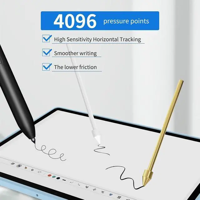 Alt view image 4 of 7 - 13 PCS Copper Metal Tips/Nibs Replacement for Galaxy S10/S9/S8/S7/S6 Note S22/S23/S24 Ultra S Pen Pencil Tips fits for Remarkable 2 EMR Pen/Kindle Scribe Pen (3 PCS Copper+10 PCS Set)
