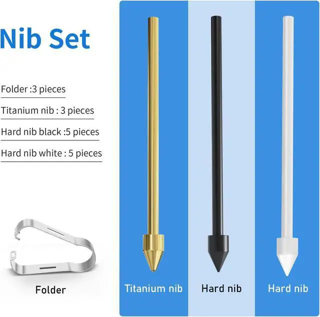 Alt view image 6 of 7 - 13 PCS Copper Metal Tips/Nibs Replacement for Galaxy S10/S9/S8/S7/S6 Note S22/S23/S24 Ultra S Pen Pencil Tips fits for Remarkable 2 EMR Pen/Kindle Scribe Pen (3 PCS Copper+10 PCS Set)