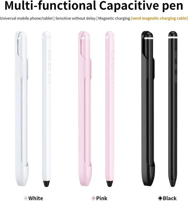 Alt view image 7 of 7 - Fold 7 S Pen -Bluetooth for Galaxy Z Fold 7 Fold 6 Edition Pen Active Capacitive Smart Pen with Remote Camera Shutter Multi-Function Stylus (Black)