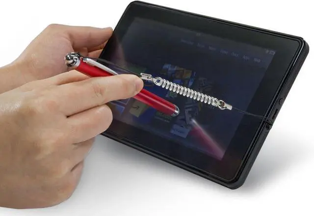 Alt view image 6 of 7 - Stylus Pen Compatible with Panasonic Tougad FZ-M1 - Capacitive Stylus Fiber Tip Capacitive Stylus Pen - Jet Black
