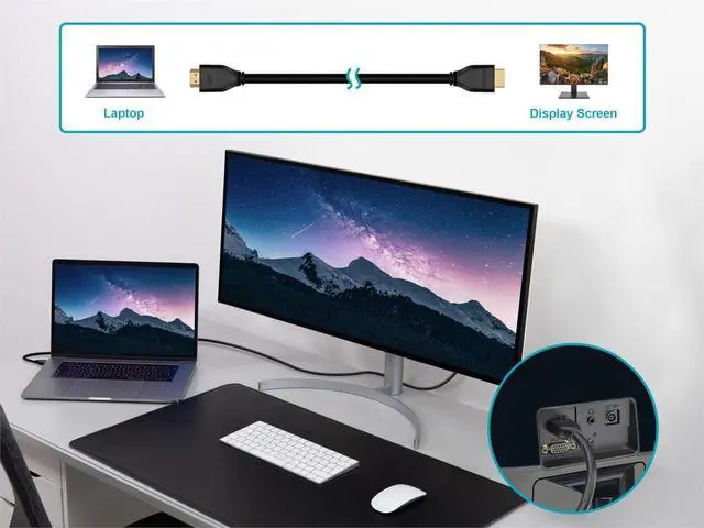 Alt view image 5 of 6 - Monoprice 8K Certified Ultra High Speed HDMI Cable - 8K60Hz 4K120Hz 48Gbps HDR VRR CL2 Rated 25ft Black