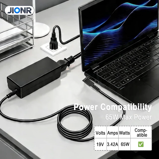Alt view image 4 of 7 - 65W 3.0×1.1mm DC Barrel Connector Replacement for Acer Laptop Charger