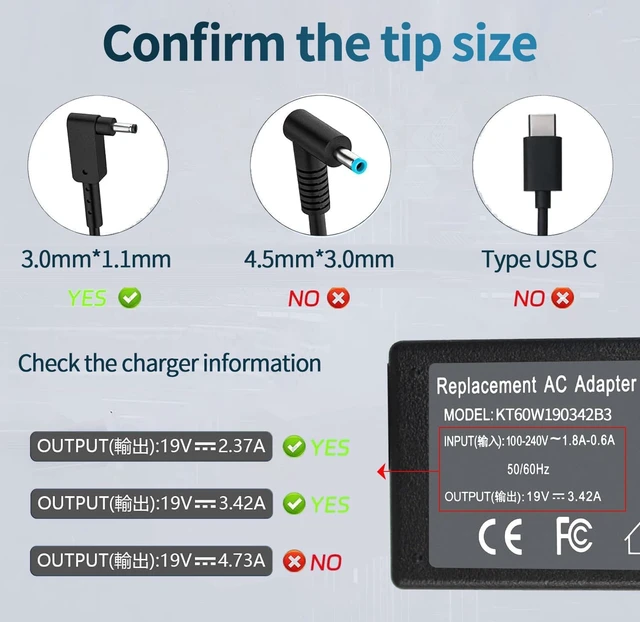 Alt view image 5 of 7 - N20C5 N20C4 N22C6 N15Q8 65W Laptop Charger for Acer Aspire 3 5 A314-23P A315-23 A315-24P A315-24P-R7VH A515-56 A515-54 A515-47 A515-55 A515-44 A515-45 A515-46 A515-54G-54QQ A515-45-R74Z