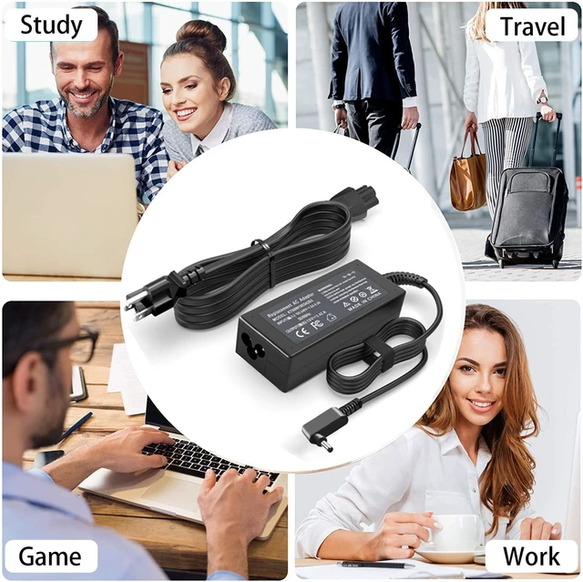 Alt view image 7 of 7 - N20C5 N20C4 N22C6 N15Q8 65W Laptop Charger for Acer Aspire 3 5 A314-23P A315-23 A315-24P A315-24P-R7VH A515-56 A515-54 A515-47 A515-55 A515-44 A515-45 A515-46 A515-54G-54QQ A515-45-R74Z