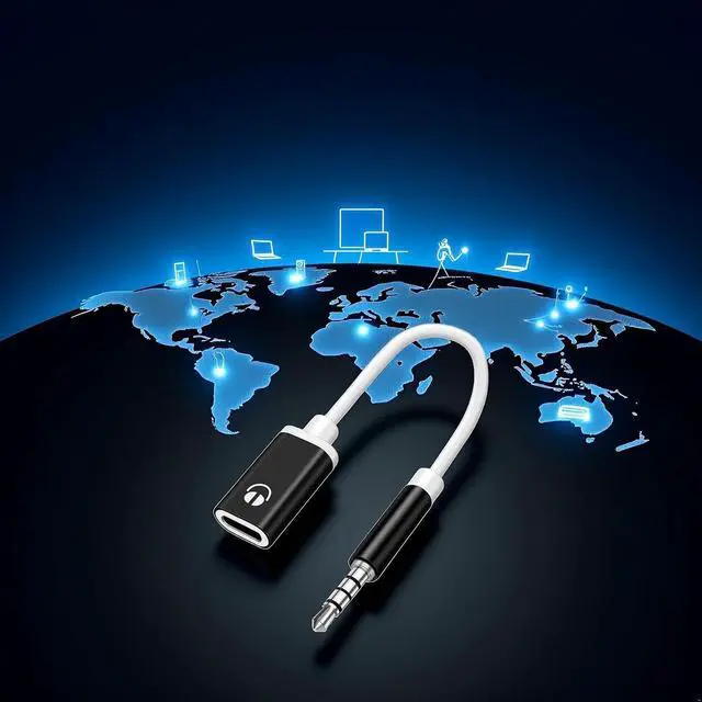 Alt view image 5 of 7 - Headphone Jack Adapter,3.5mm Male to TypeC Female Audio Cable Cord,USB C to Aux Audio Dongle Compatible with MP3 Players, CD Players, Laptops, Tablets, Smartphone, Earbuds and Accessories (Black)