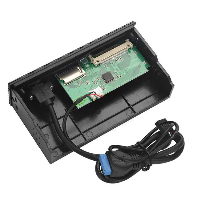 Alt view image 3 of 7 - PC Internal Card Reader USB 3.0 Port M2 SD MS XD CF TF Card Dashboard Front Panel 5.25 inches High Speed Front USB 3.0 Interface Stability While transferring