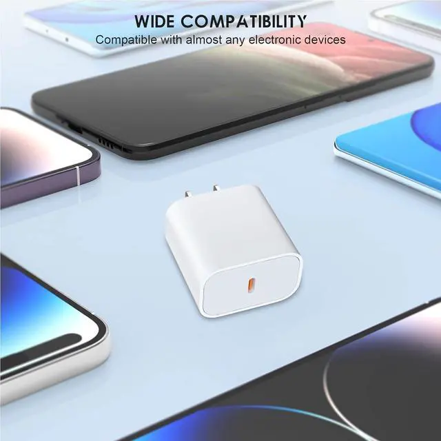 Alt view image 6 of 6 - 3-Pack 30W USB C Charger Fast Charging with 6FT USB C Cable Type C Charger for iPhone 17/17 Pro/17 Pro Max/16/15/15 Pro Max Fast Charger for iPhone USB-C Chargers for USB-C Devices