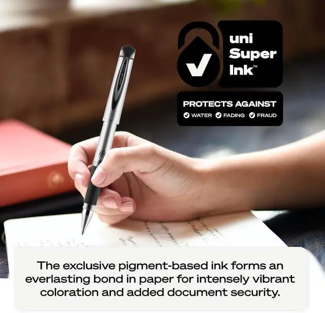 Alt view image 7 of 7 - uniball 207 Impact Gel Pen Refills, Bold Point (1.0mm), Black, 2 Pack