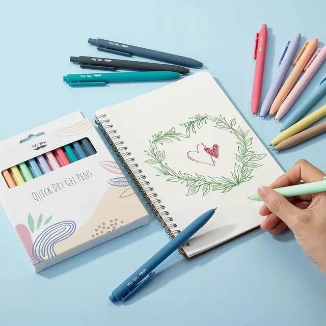 Alt view image 6 of 7 - Mr. Pen- Retractable Gel Pens, 24 Pack, Fast Dry, Gel Pens Fine Point 0.7mm, Retractable Pens, Cute Pens