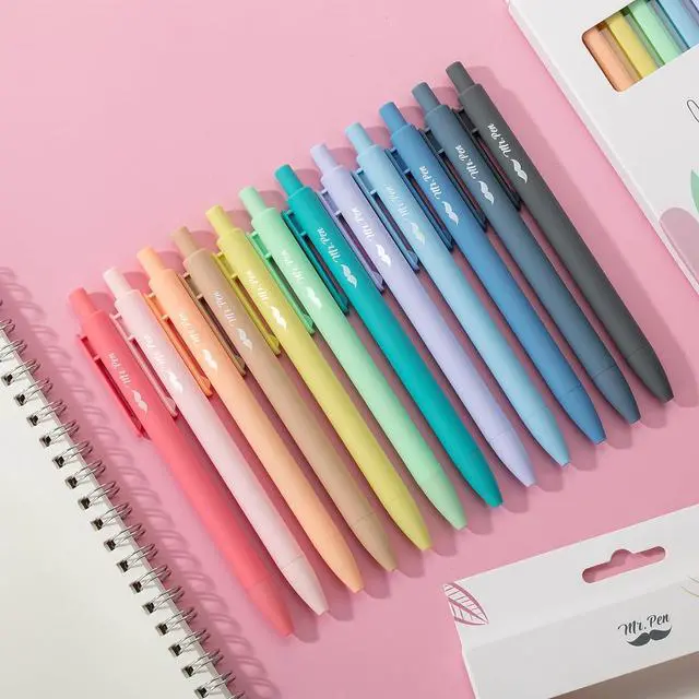 Alt view image 7 of 7 - Mr. Pen- Retractable Gel Pens, 24 Pack, Fast Dry, Gel Pens Fine Point 0.7mm, Retractable Pens, Cute Pens