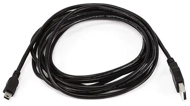 Main image of Monoprice 10-Feet USB A to Mini-B 5pin 28/28AWG Cable (103897)