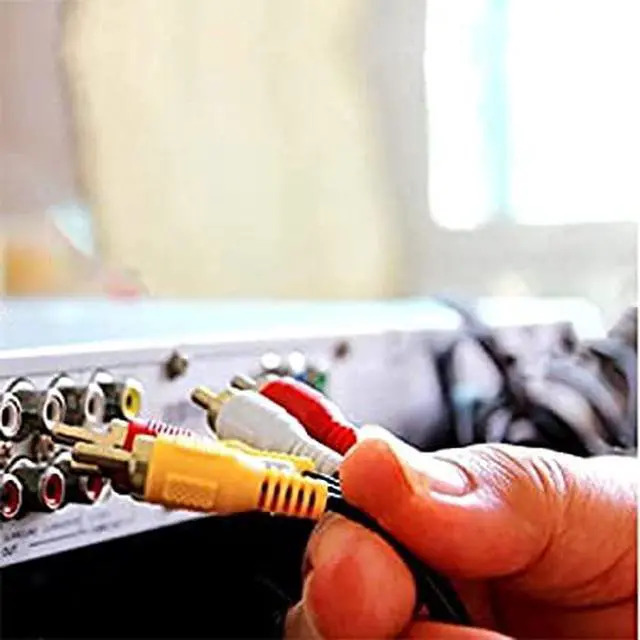 Alt view image 2 of 6 - 3FT RCA M/Mx3 Audio/Video Cable Gold Plated - Audio Video RCA Stereo Cable 3ft