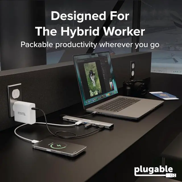 Alt view image 6 of 7 - USB C Hub: 10-in-1 Multiport Adapter (8K/4K 144Hz HDMI 2.1 2.5G Ethernet 140W Charging 10Gbps Data) Driverless IT Deployment for MacBook Pro/Air Windows Thunderbolt Chromebook USBC-10IN1E