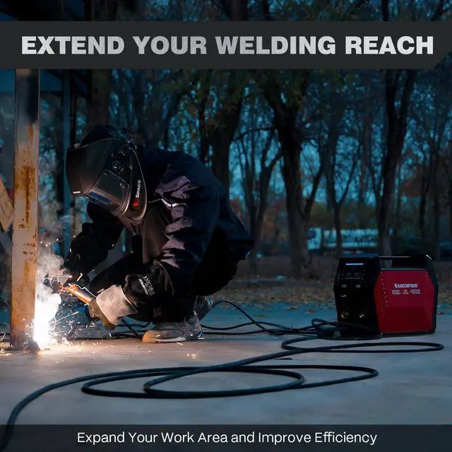 Alt view image 5 of 7 - ARCCAPTAIN 40Amp 20ft Welder Extension Cord 8 AWG with Authorized Safety, 250V NEMA 6-50 Heat-Resistant Welding Cord 3 Prong for MIG/TIG/MMA Welder, Plasma Cutter