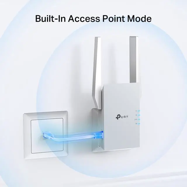Alt view image 5 of 7 - TP-Link RE515X AX1500 WiFi 6 Range Extender w/Ethernet Port