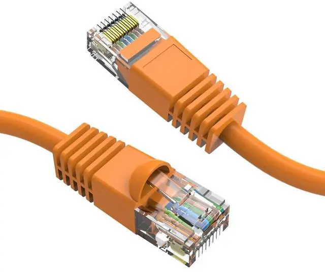 Main image of (20 Pack Cat 6 Ethernet Cable 40 Feet Orange UTP Booted 40 FT Computer Network Cable, Internet Cable, Cat 6 Cable