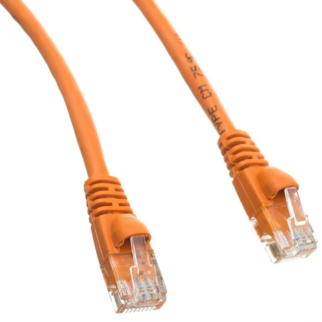 Alt view image 2 of 5 - Cat6 Ethernet Cable 14 Ft (20 Pack) Outdoor & Indoor 10Gbps UTP Cat6 Patch Cable High Speed Cat6 RJ45 LAN Network Cable, Internet Cable for Computer, Modem, Xbox & Gaming - Orange