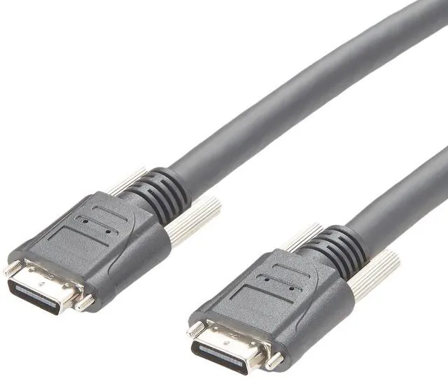 Alt view image 3 of 5 - Camera Link SDR 26Pin Male to SDR26 Cable PoCL Power Over Camera Link Machine Vision High Flex Cable with Screw Lock for Frame Grabber Medical Imaging (5M/16FT)